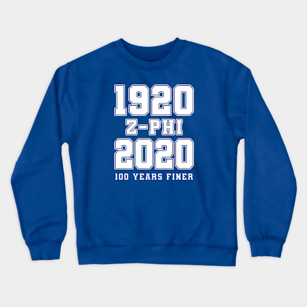 1920 - 2020 100 Years Finer Zeta White Gear Crewneck Sweatshirt by DrJOriginals